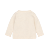 Beige overslag t-shirt - T-shirt wrap long sleeves vanilla melee
